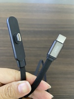 Câble de charge rapide 240W 2 en 1 5FT / 1,5m Câble de charge plat USB C