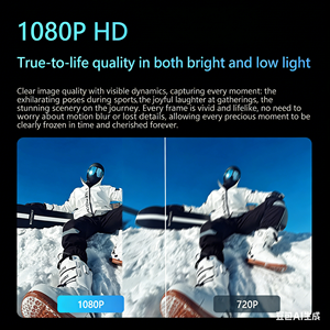 Hochauflösende 1080P CMOS-Sensor Weitwinkel-Nachtsicht-Sportkamera - Product Image 5