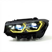 SJC USA STOCK LOCAL Phare DRL jaune et blanc pour BMW Série 3 G20 G80 M340i M330i 2023-2025 Lampe frontale laser bicolore
