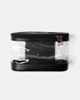 Sac de voyage cosmétique pour femmes en cuir PU PVC nude avec logo personnalisé de luxe, étiquette privée, fermeture éclair