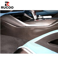 Trim Konsol Tengah Serat Karbon Kering Asli M3 M4 untuk BMW M3 G80 G81 M4 G82 G83 Upgrade Trim Dasbor Kit Interior Tengah