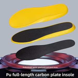 Semelles orthopédiques sportives avec inserts en plaque de carbone à flux d'<span class=keywords><strong>air</strong></span>, aérations découpées au laser, coloris or et argent, pour le soulagement de la fasciite plantaire - Product Image 4