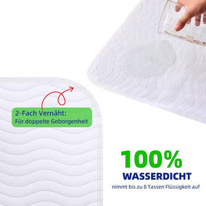 Almohadilla de incontinencia personalizada Protector de colchón lavable Almohadilla de cama impermeable para mascotas - Product Image 6