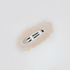 Bán Buôn Bobby Pin Dệt Kim Tay <span class=keywords><strong>Clip</strong></span> Tóc Màu Hồng Sữa Trắng Vải <span class=keywords><strong>Snap</strong></span> <span class=keywords><strong>Clip</strong></span> Tóc Bé Phụ Kiện - Product Image 5