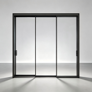 Deioux New Design Tempered Glass Glass Sliding Door with Soft Close Aluminum Sliding System for Garden OEM ODM Customized - Product Image 1