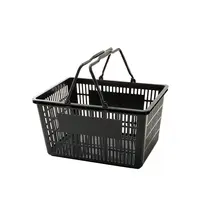 YM-14 mano llevar comestibles supermercado cesta de la compra de plástico 22 L
