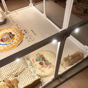 Recinto per Animali Domestici in Plastica Trasparente, Cabina Moderna Fai-da-Te, Regolabile, Facile da Pulire, Combinazione Flessibile, Spazi Multipli, Durevole per Interni - Product Image 2