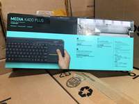 Logitech K400 Plus Keyboard Sentuh Nirkabel Dengan Touchpad Mini 2.4Ghz Uniflying Keyboard Nirkabel untuk PC Laptop Android Smart TV
