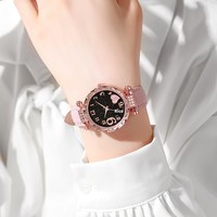 Montre à quartz décontractée de luxe 2026 pour femme, style simple, motif unique, idéale comme cadeau pour fille