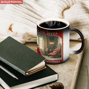 Taza Mágica de Cerámica Negra Esmerilada de 11 oz, Sensible al Calor, para Cumpleaños, Aniversario, Taza Sorpresa - Product Image 3