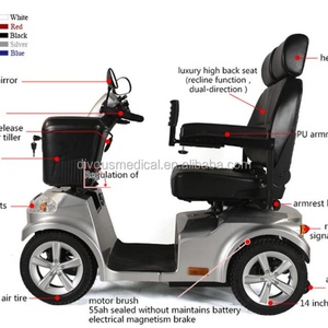 Supplier Prices High Quality Outdoor Four-wheeled Mobility <b>Rollator</b> <b>Walker</b> for Elderly Electric Scooter - Product Image 3