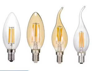 Chứng nhận cổ điển <span class=keywords><strong>C35</strong></span> <span class=keywords><strong>LED</strong></span> <span class=keywords><strong>Filament</strong></span> ánh sáng bóng đèn B22/E27/<span class=keywords><strong>E14</strong></span> cơ sở Dimmable cao CRI 80 2-năm bảo hành cho khu dân cư khách sạn trang trí nội thất - Product Image 2