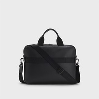 Porte-documents en cuir PU grainé personnalisé, style classique, pour hommes, sacoche portable pour ordinateur portable, sacs à main pour hommes au quotidien