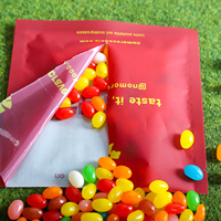 Sac d'emballage holographique transparent avec fermeture éclair, en plastique maillé, avec logo personnalisé, impression en gravure Minfly, film transparent en mylar, laser, 3 côtés scellés