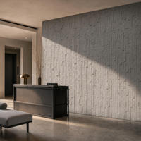 Panel Batu Buatan Baru 2027 Ukuran Besar 1140x300x30mm, Veneer Ledger untuk Dinding Interior Villa & Mal
