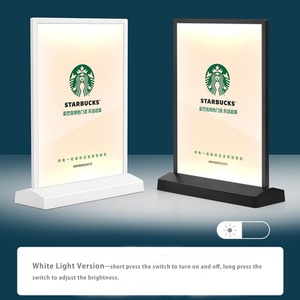 กล่องไฟ LED A4 ใส สำหรับตั้งโต๊ะ ป้ายโฆษณา ป้ายเมนู สำหรับร้านอาหาร บาร์ ร้านค้า - Product Image 2