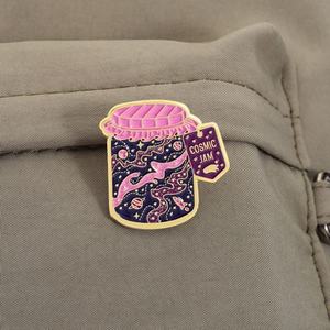 เข็มกลัดโลหะเคลือบเงาลายขนมปังปิ้งอวกาศ กลิตเตอร์กาแล็กซี่ ของขวัญเครื่องประดับสำหรับเพื่อน ขายส่ง - Product Image 6