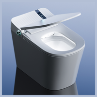 Inodoros inteligentes de cerámica para baño con asiento, luz nocturna LED y tanque oculto, de fabricación china.