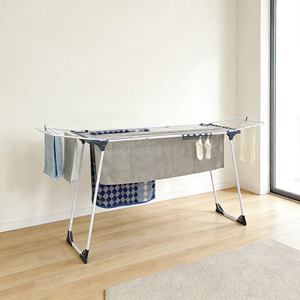 Séchoir à <span class=keywords><strong>linge</strong></span> pliable à ailes de mouette, grande capacité, support de séchage pour <span class=keywords><strong>linge</strong></span>, séchoir à <span class=keywords><strong>linge</strong></span> pliant en métal antirouille - Product Image 4