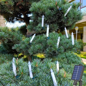 Năng lượng mặt trời <span class=keywords><strong>LED</strong></span> Clip <span class=keywords><strong>String</strong></span> ánh sáng 2M 12 nến 1m 10led 2m 20LED 3m 30LED nến trắng cho Giáng sinh trang trí kỳ nghỉ Đảng IP65 - Product Image 3