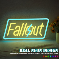 Enseignes néon Fallout, enseigne LED, enseigne néon gaming, décoration Fallout