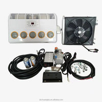 Aire Acondicionado de 12v 24v para CAMIÓN AUTOBÚS SISTEMA DE AIRE ACONDICIONADO UNIVERSAL PARA AUTOMÓVILES KIT DE A/C EVAPORADOR Bajo el Tablero KIT DE COMPRESOR