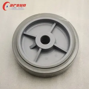 CARSUN 8 Inch Grey TPR Wheel 200MM Thermoplastic Rubber Wheels