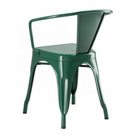 Chaise verte d'événement de mariage-Cadre en métal empilable direct d'usine pour des parties et des banquets