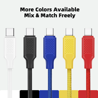 Cable USB Tipo C de 1m y 60W de WISTAR, Precio de Fábrica Económico, Cable de Datos USB 2.0 Tipo C de Carga Rápida para Teléfonos Inteligentes/Tabletas