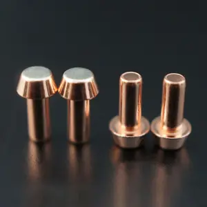 Electrical Bimetal Rivet Contact Metal Silver Copper Rivet Contact For Relays