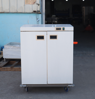 Chariot chauffe-plats électrique professionnel en acier inoxydable 90L à économie d'énergie pour la restauration hôtelière avec éclairage de présentation