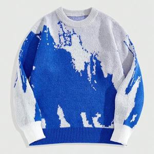 2025 mode tendance hommes à manches longues col rond pull personnalisé décontracté pull en tricot avec motif décoration pour la saison d'automne - Product Image 6