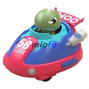 ชุดกันชนควบคุมระยะไกลลายไดโนเสาร์สำหรับเด็กพร้อมไฟป๊อปอัพ2.4กิกะเฮิร์ตซ์เอฟเฟกต์เสียงของเล่นรถแข่งพลาสติกที่ปลอดภัย - Product Image 3