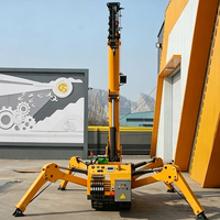 Grue araignée automotrice équipée d'un limiteur de moment de charge de 1 à 15 tonnes pour levage en intérieur
