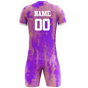 Uniforme de Football Personnalisé Logo Personnalisé Vêtements d'Entraînement Haute Qualité 100% Polyester France Maillot de Football vêtements de sport - Product Image 2