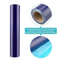 Film de protection transparent auto-adhésif bleu XIYE en PE, qualité industrielle, sans résidu, pour usage industriel, revêtement de surface souple pour fenêtres, soufflé