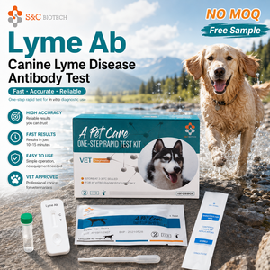 Kit per Test Rapido Anticorpale Lyme Ab Canine per Screening della Malattia di Lyme nei Cani da Esterno Affetti da <span class=keywords><strong>Zecche</strong></span>, Senza MOQ e Campione Gratuito - Product Image 1