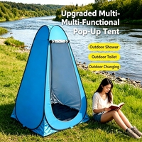 Tente de douche extérieure pliable multifonctionnelle, sans installation, ouverture rapide, toilettes portables, douche de camping et tente de change pour plus d'intimité