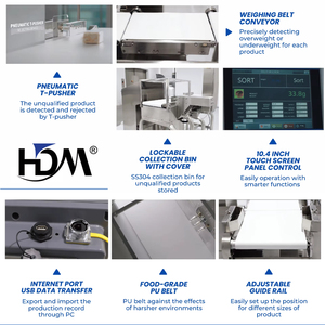 Prix d'usine Vérificateur automatique de poids des aliments Peseur de contrôle pour tasses Bouteilles Pochettes - Product Image 2