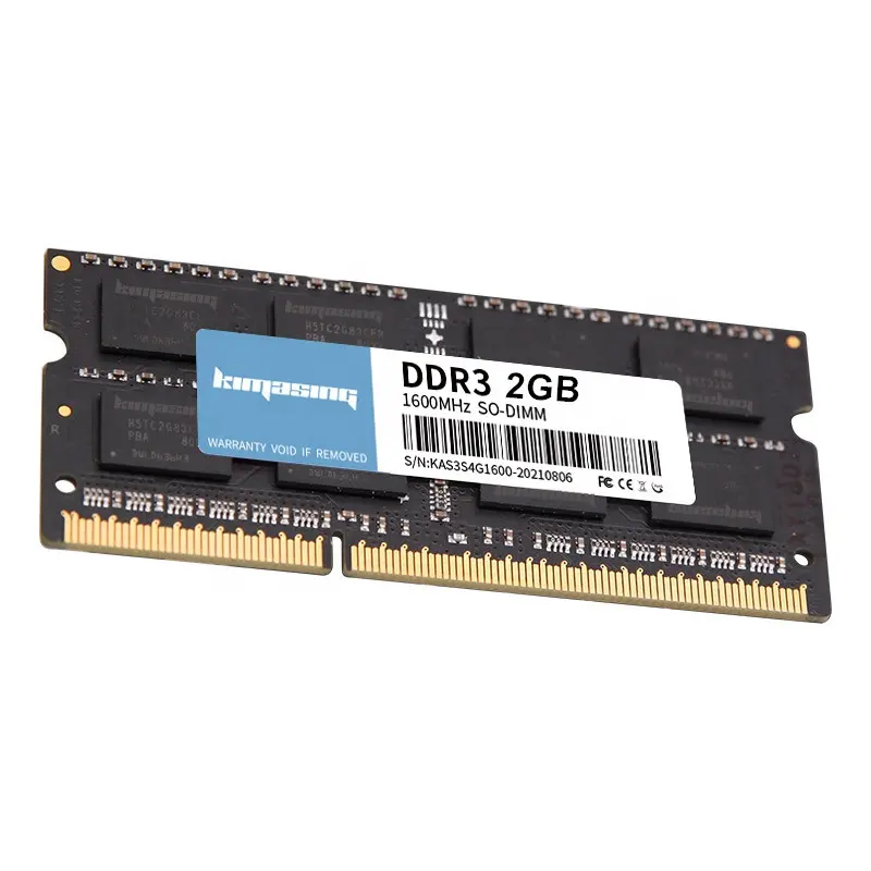 KIMASING ราคาถูกหน่วยความจําแล็ปท็อป SODIMM RAM คุณภาพดีกระดานดํา 1.35V 1.5V DDR3 2GB 1333 1600 ชิ้นส่วนคอมพิวเตอร์