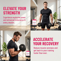 WELLBODY Poudre de créatine monohydrate pure, complément pour le développement musculaire, la force et les performances, poudre de créatine monohydrate