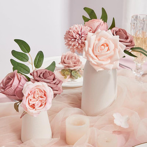 Flores artificiales <span class=keywords><strong>de</strong></span> seda Rosa polvoriento para <span class=keywords><strong>boda</strong></span> Ramos <span class=keywords><strong>de</strong></span> novia <span class=keywords><strong>Pastel</strong></span> <span class=keywords><strong>DE</strong></span> <span class=keywords><strong>BODA</strong></span> Centros <span class=keywords><strong>de</strong></span> mesa Baby Shower Cumpleaños - Product Image 3
