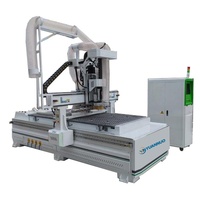 YN 1325 2030 profesional 9KW aire frío husillo ATC Puerta de trabajo de madera muebles que hacen cambio automático Multi herramientas enrutador Cnc