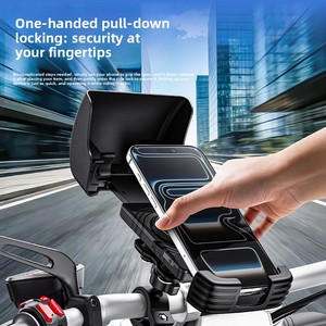 Nouveau support <span class=keywords><strong>de</strong></span> téléphone pour vélo anti-regard indiscret avec pare-<span class=keywords><strong>soleil</strong></span> 360° °   Support <span class=keywords><strong>de</strong></span> téléphone rotatif à verrouillage rapide pour vélo, trottinette électrique et moto - Product Image 6