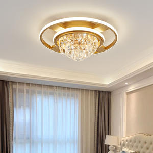 Lámpara de techo dorada redonda montada en superficie de luz natural blanca rectangular de nuevo diseño para iluminación interior del hogar - Product Image 3