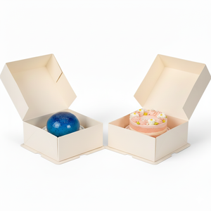 Caja de Papel <span class=keywords><strong>Blanca</strong></span> para Panadería, Pasteles, Galletas, Macarrones, Donas, Dulces, Caja para Empacar Muffins de Grado Alimenticio - Product Image 1