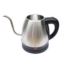 Bouilloire électrique à col de cygne en acier inoxydable 201SS, meilleur prix d'usine en Chine, pour le café, le thé turc, avec échantillon gratuit