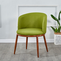 Chaise de salle à manger moderne en tissu, légère, durable et portable pour la réception d'hôtel, la maison et l'usage commercial