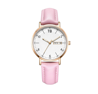 Montre à quartz d'usine chinoise colorée la plus populaire pour les filles montre blanche verte rose