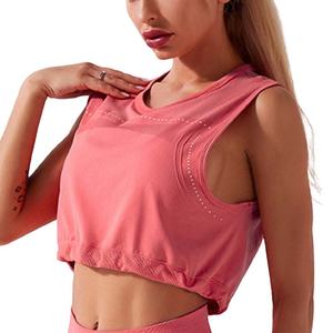 Camiseta Deportiva Personalizada con Logotipo para Mujer, Top de Gimnasio sin Mangas, Chaleco de Entrenamiento de Verano, Camiseta sin Mangas con Parte Inferior Elástica - Product Image 5